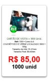 CARTÃO DE VISITA COUCHÊ FOSCO E VERNIZ LOCALIZADO 300G