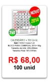 CALENDÁRIO BLOCO PARA COMERCIAL 2014