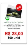 CARTÃO DE VISITA COUCHÊ VERNIZ TOTAL FR 250G 4x1